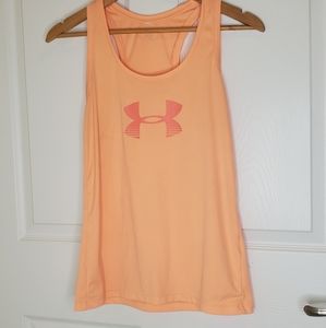 2/$12 Under Armour Orange Logo Tank Medium